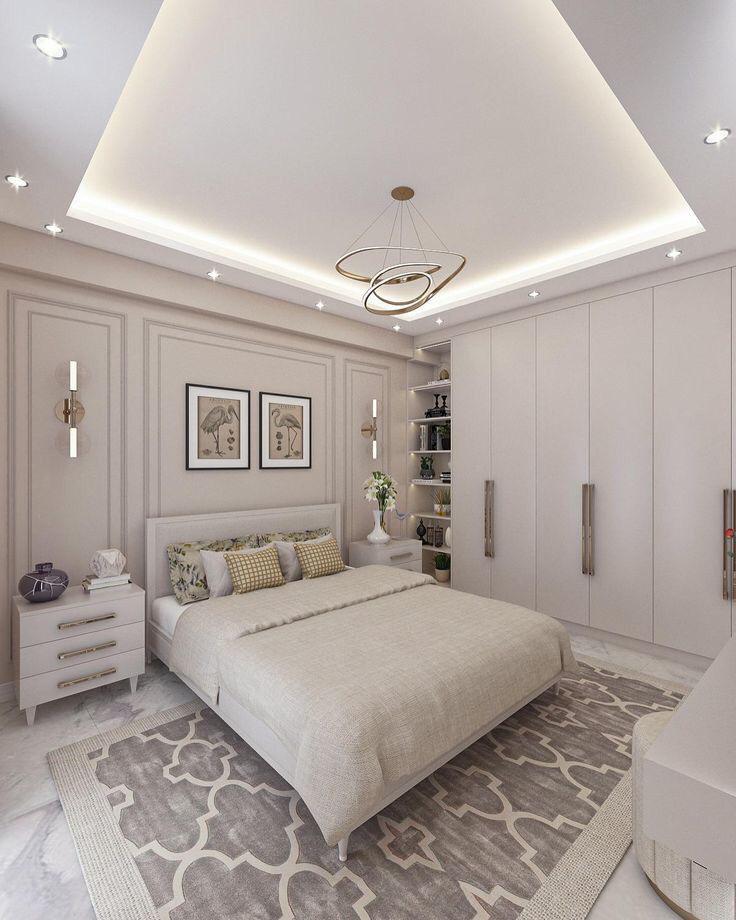 غرفة نوم ليان تصميم مودرن بفخامة ناعمة و لون بيج دافئي